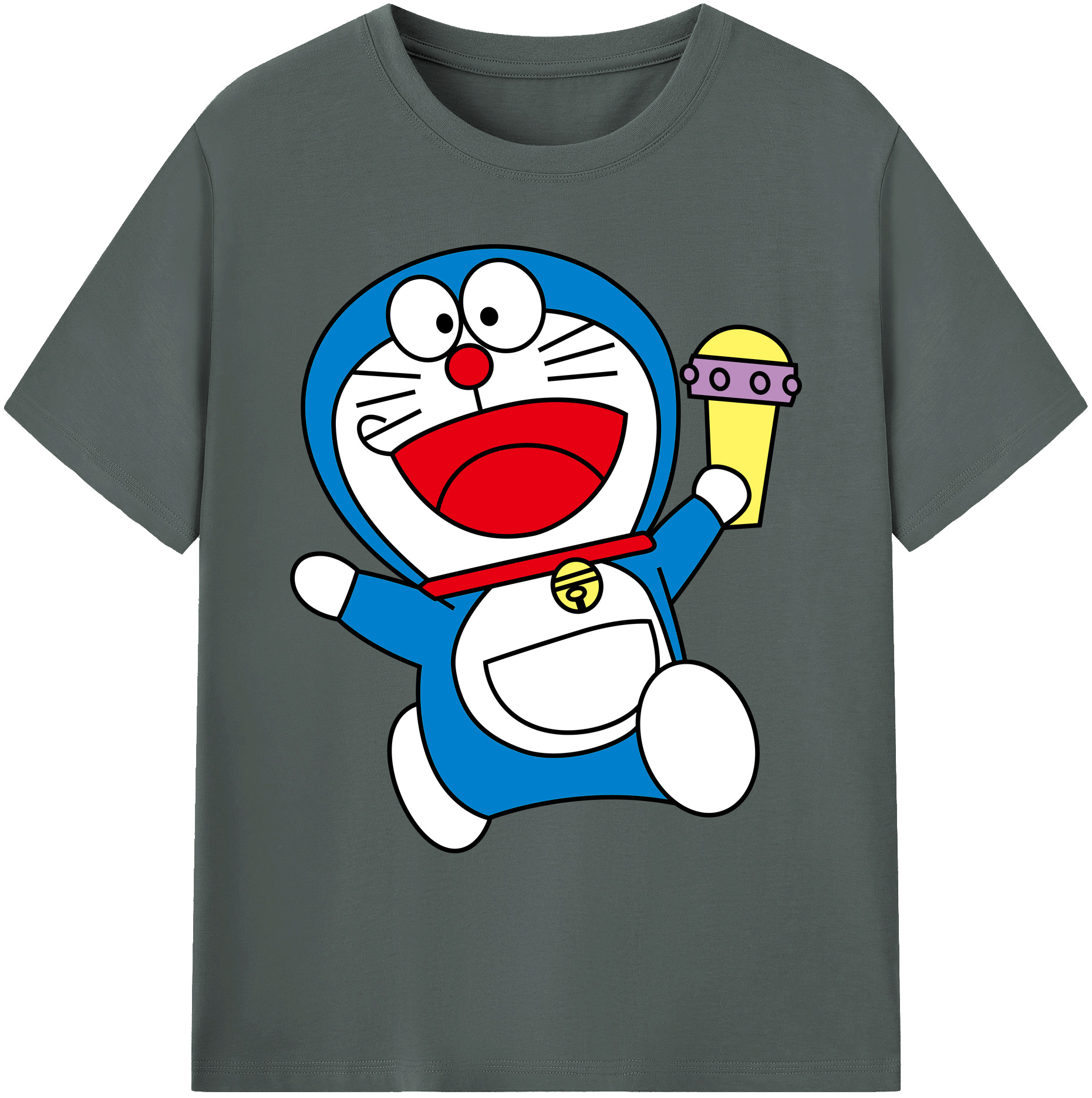 （画像用） ドラえもん Doraemon 綿100％ メンズ半袖Tシャツ｜肌触りやわらか＆通気性